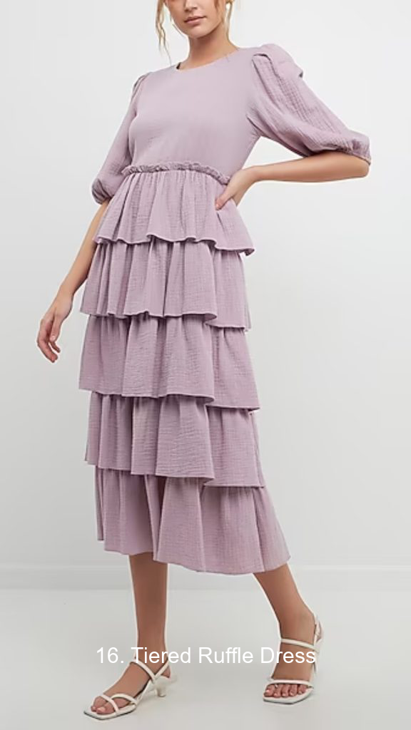 16. Tiered Ruffle Dress
