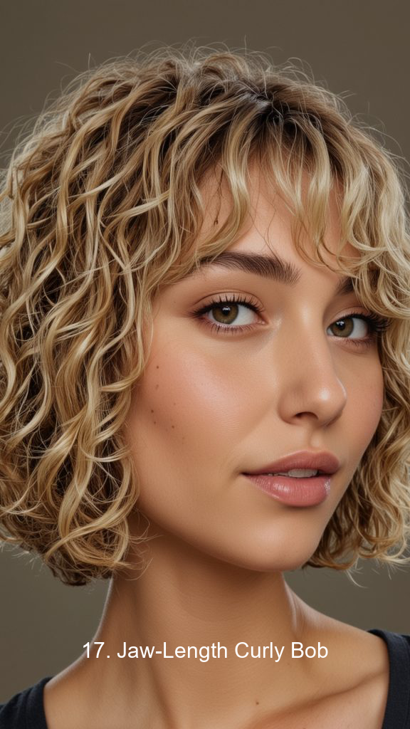 17. Jaw-Length Curly Bob