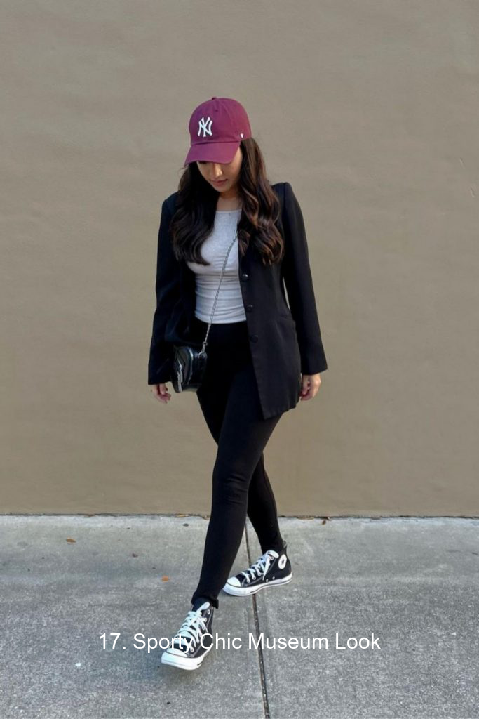 17. Sporty Chic Museum Look