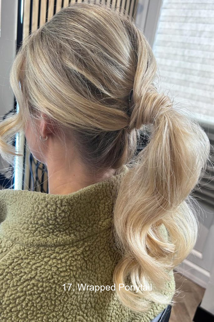 17. Wrapped Ponytail