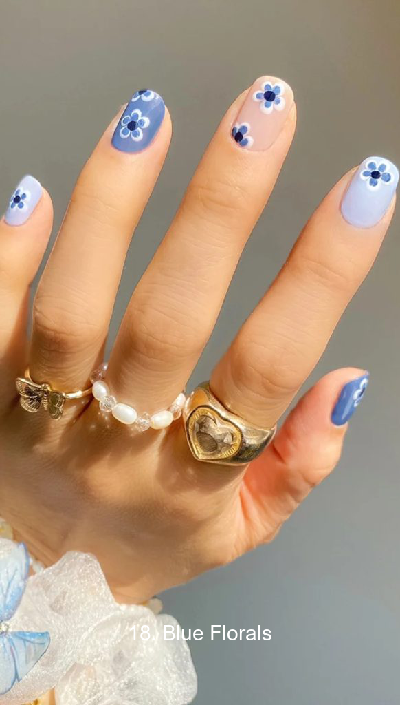18. Blue Florals