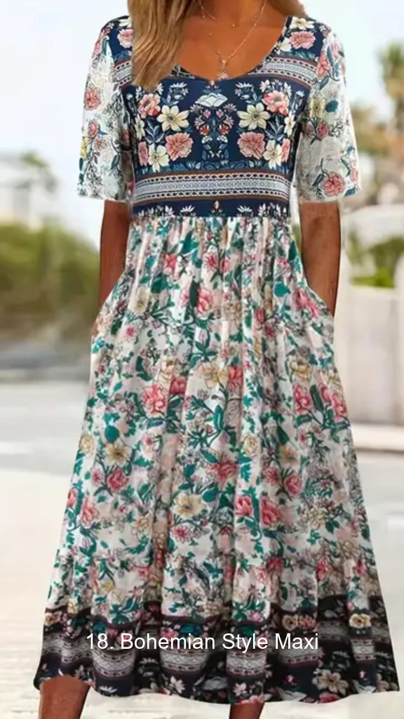 18. Bohemian Style Maxi