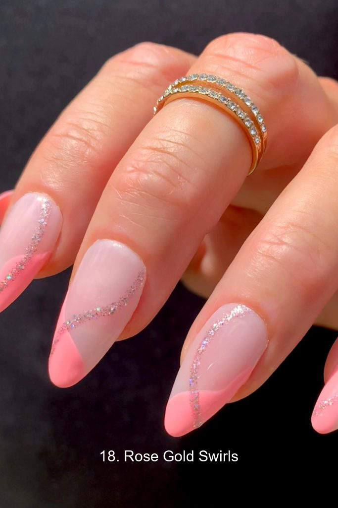 18. Rose Gold Swirls