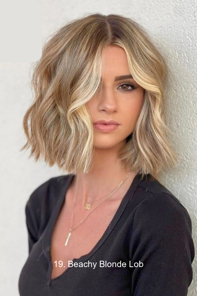 19. Beachy Blonde Lob