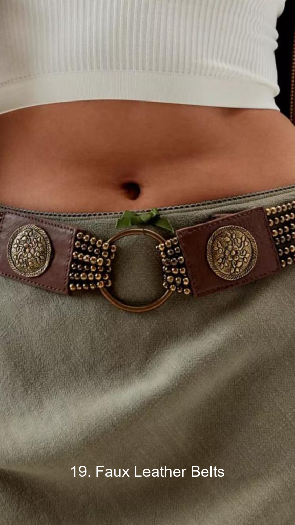 19. Faux Leather Belts
