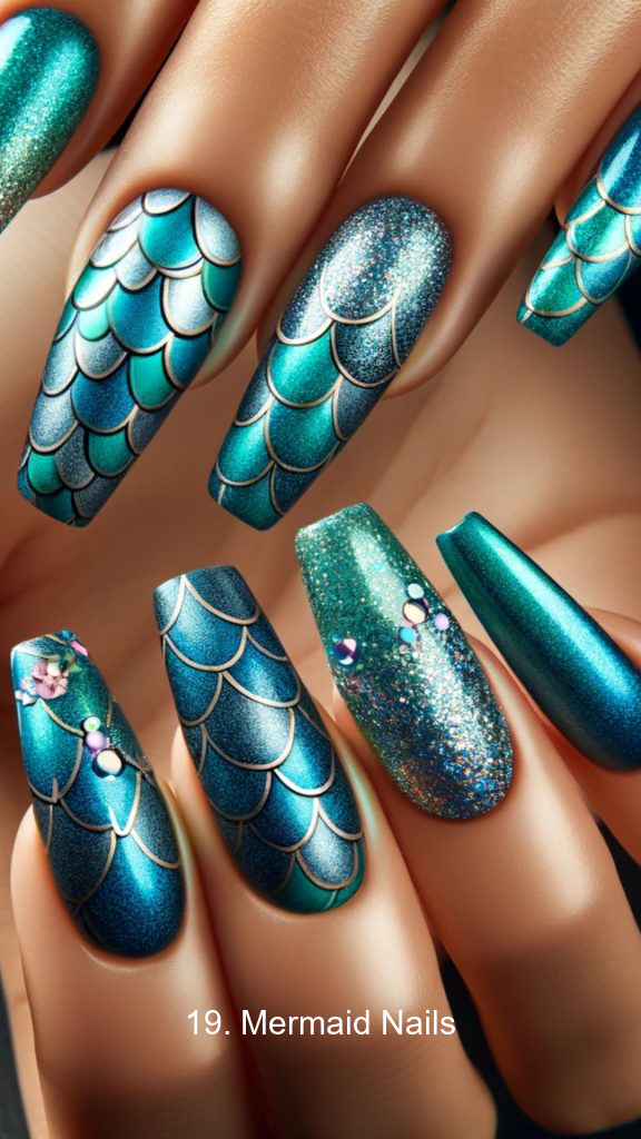 19. Mermaid Nails