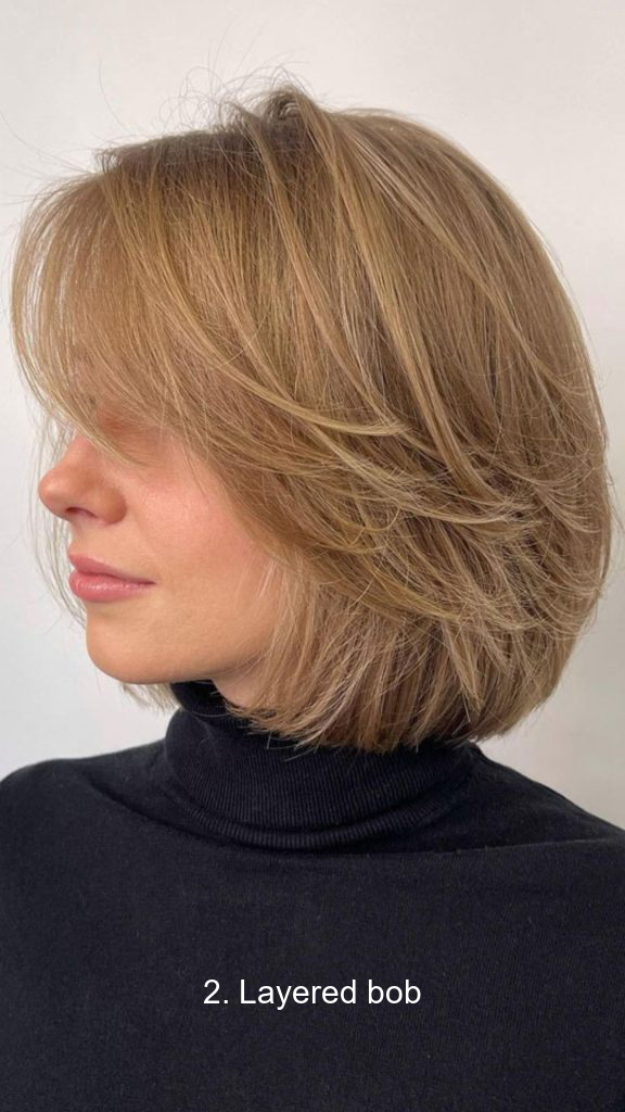 2. Layered bob