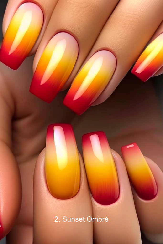 2. Sunset Ombré