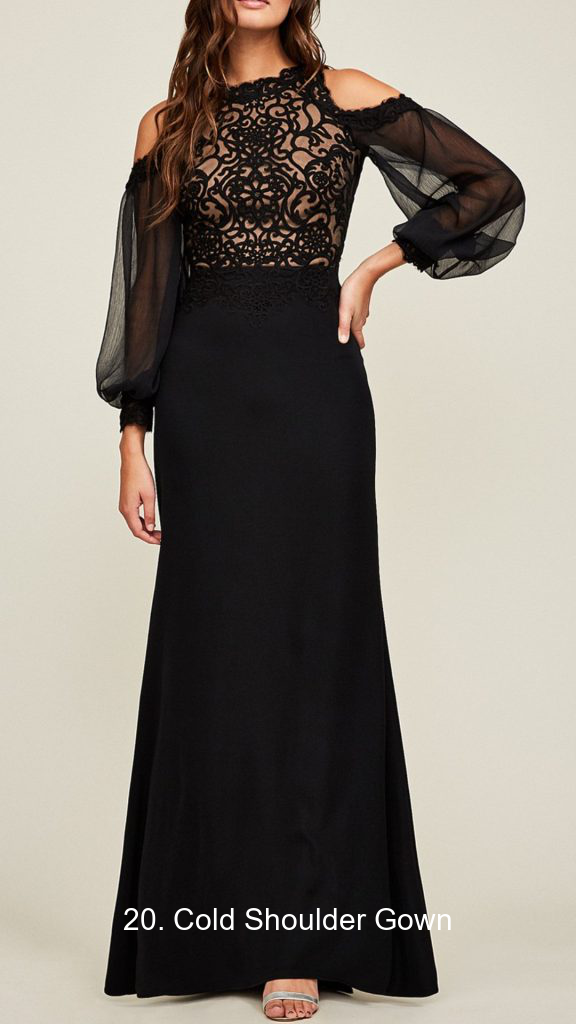 20. Cold Shoulder Gown