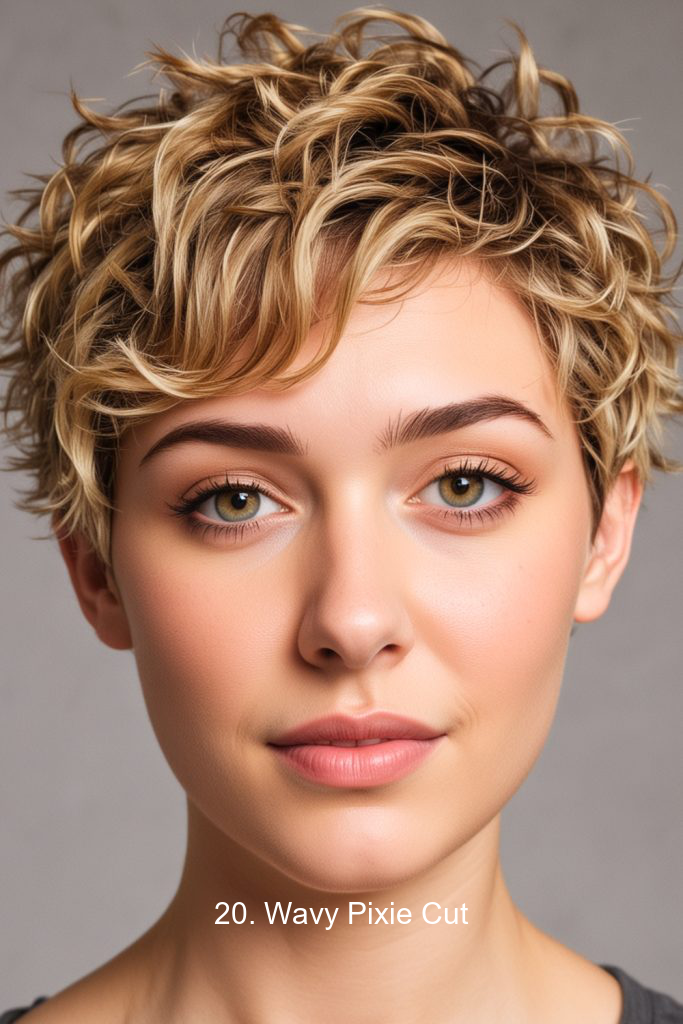 20. Wavy Pixie Cut