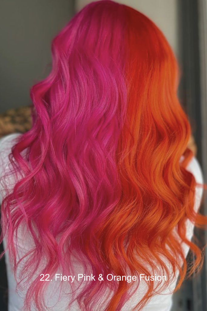 22. Fiery Pink & Orange Fusion