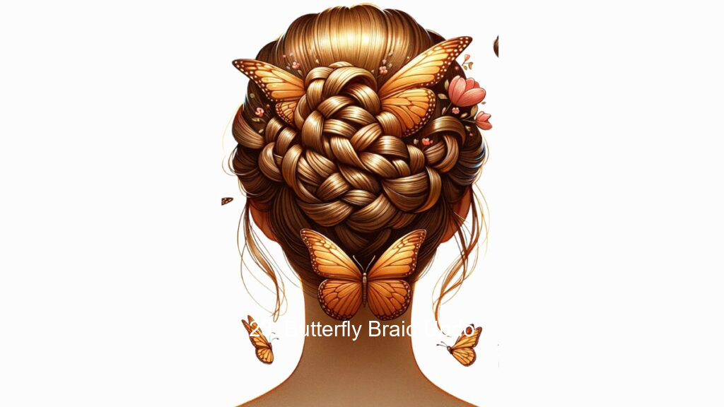 23. Butterfly Braid Updo