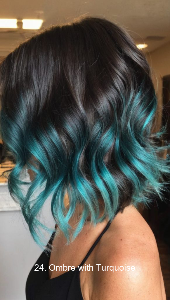 24. Ombre with Turquoise