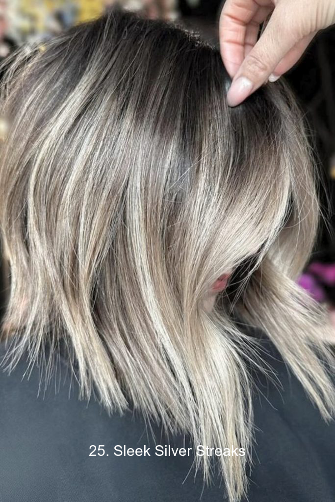 25. Sleek Silver Streaks