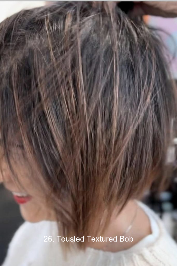 26. Tousled Textured Bob