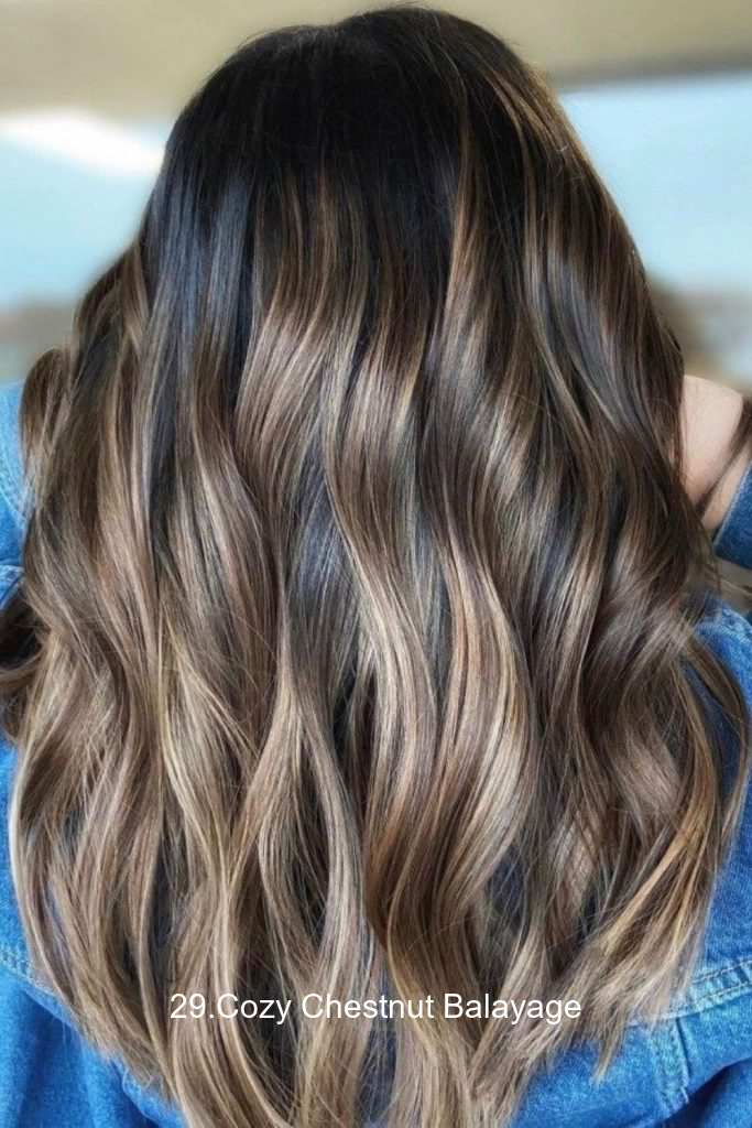 29.Cozy Chestnut Balayage