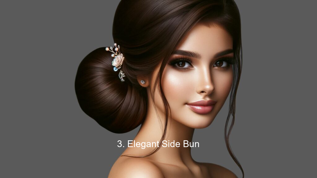 3. Elegant Side Bun