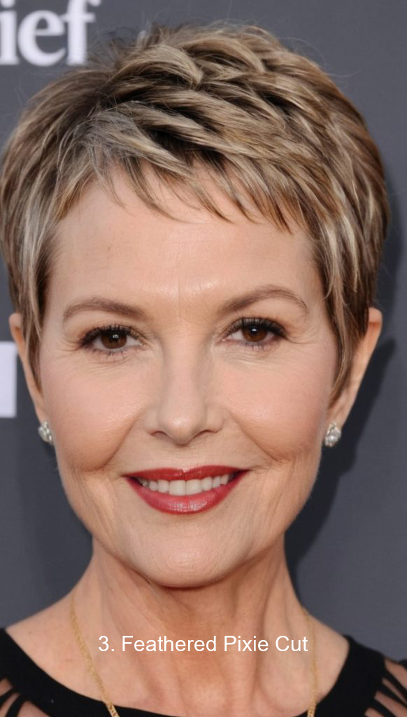 3. Feathered Pixie Cut