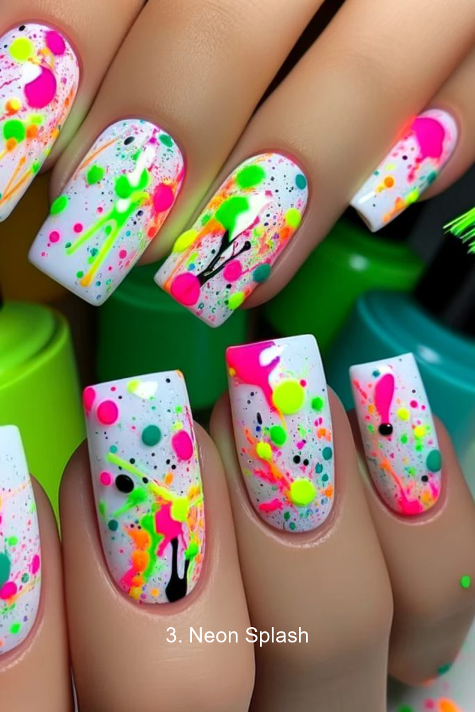 3. Neon Splash