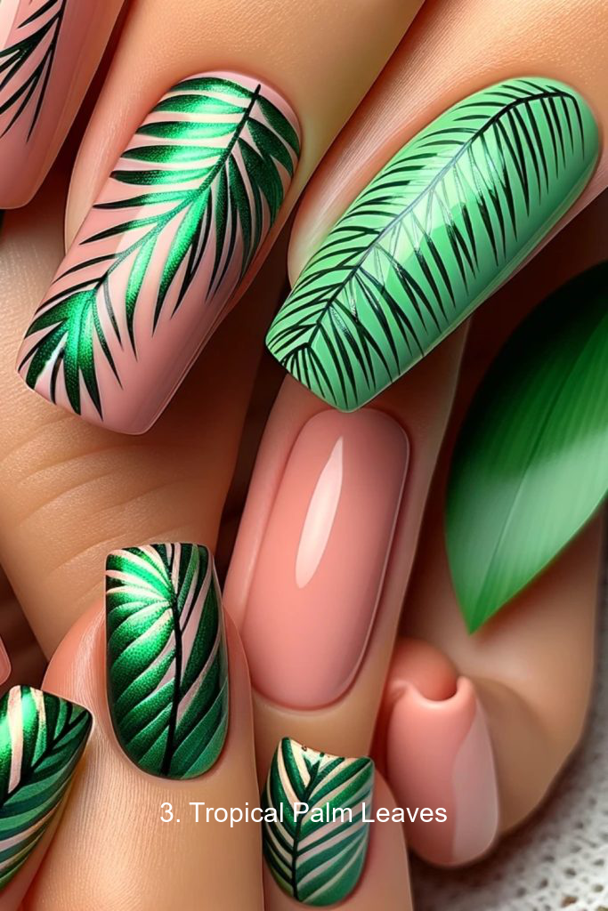 3. Tropical Palm Leaves