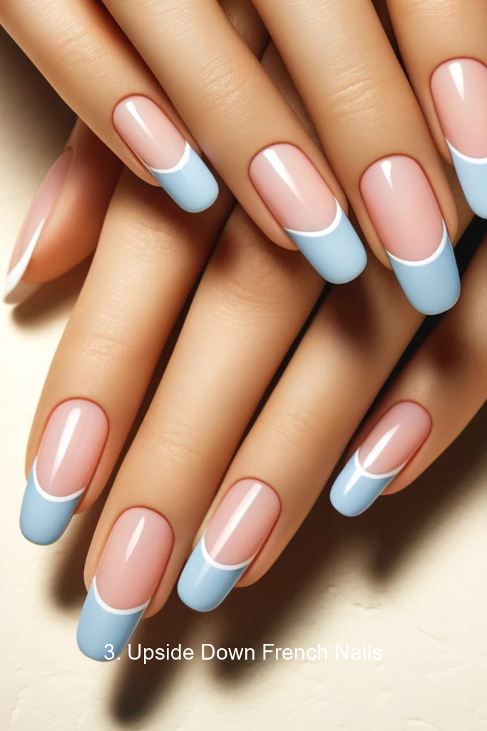 3. Upside Down French Nails