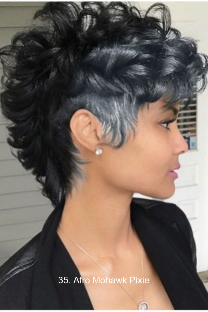 35. Afro Mohawk Pixie