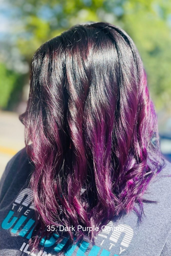 35. Dark Purple Ombre