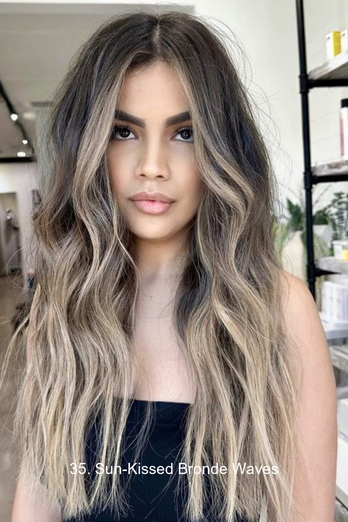 35. Sun-Kissed Bronde Waves