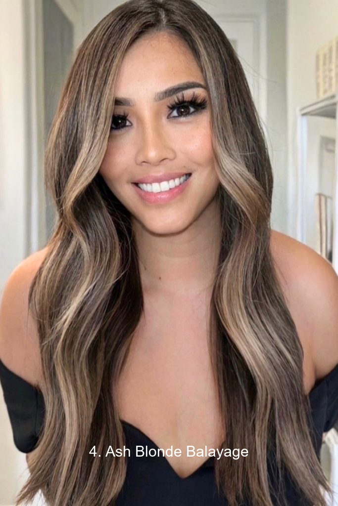4. Ash Blonde Balayage