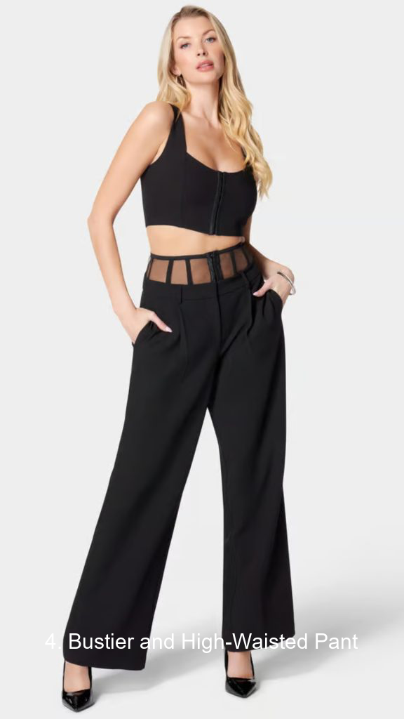 4. Bustier and High-Waisted Pant