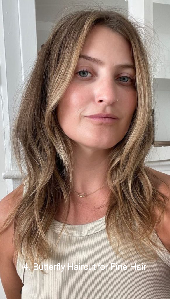 4. Butterfly Haircut for Fine Hair