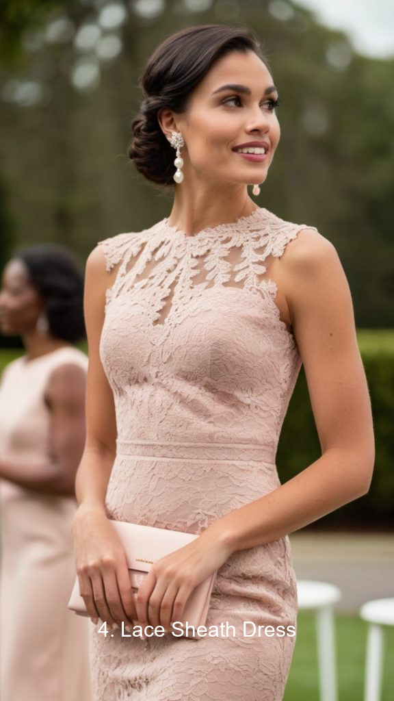 4. Lace Sheath Dress