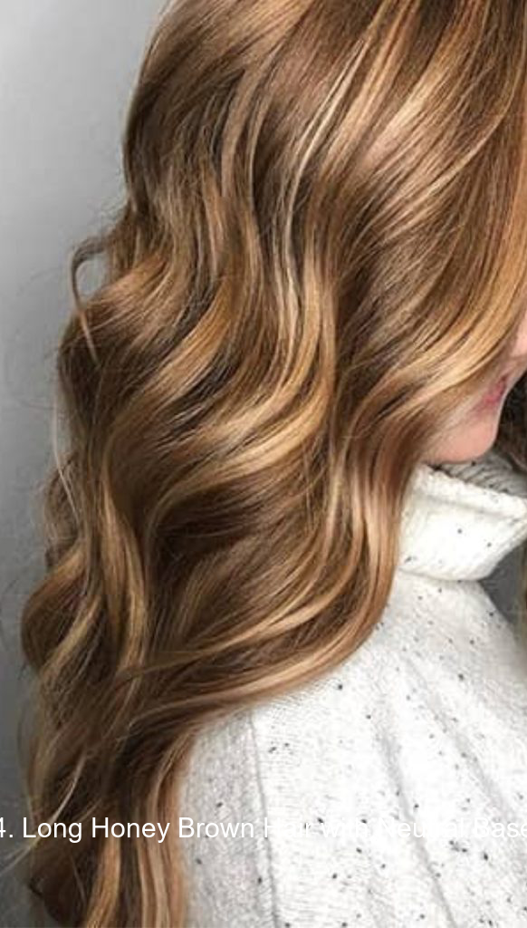 4. Long Honey Brown Hair with Neutral Base
