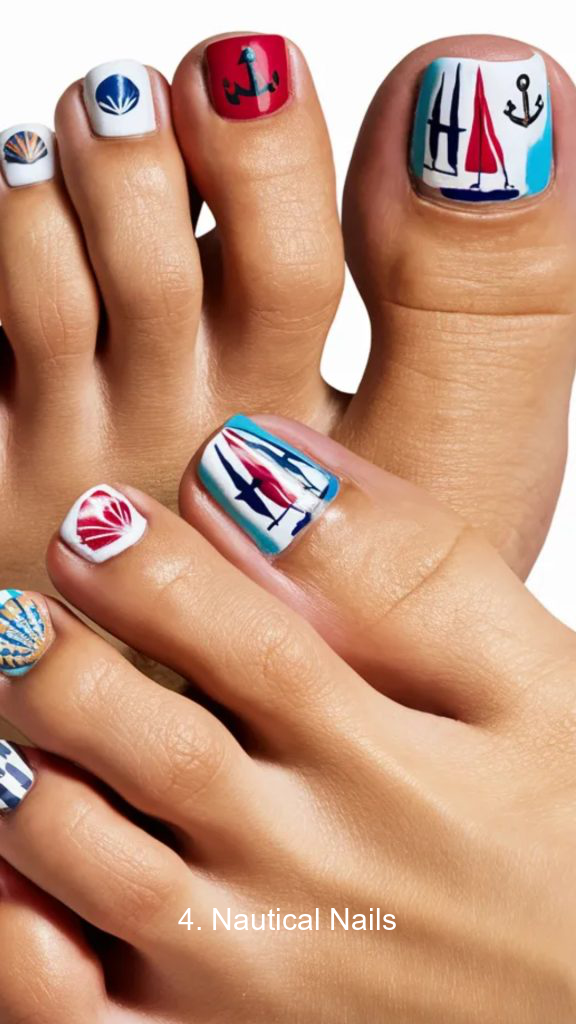 4. Nautical Nails