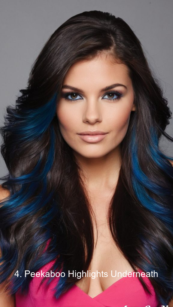 4. Peekaboo Highlights Underneath