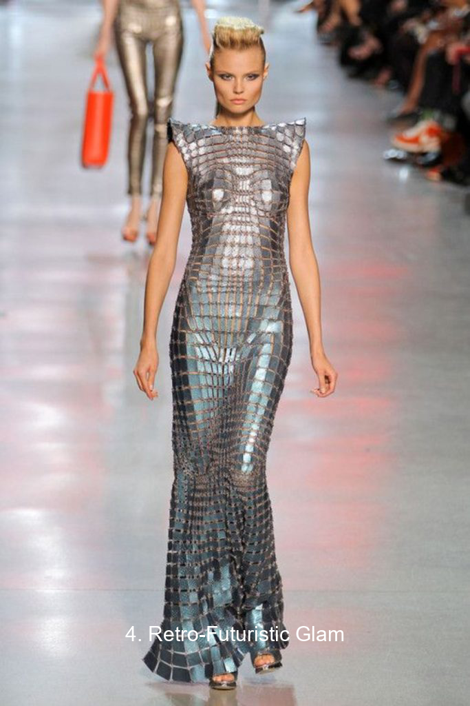4. Retro-Futuristic Glam