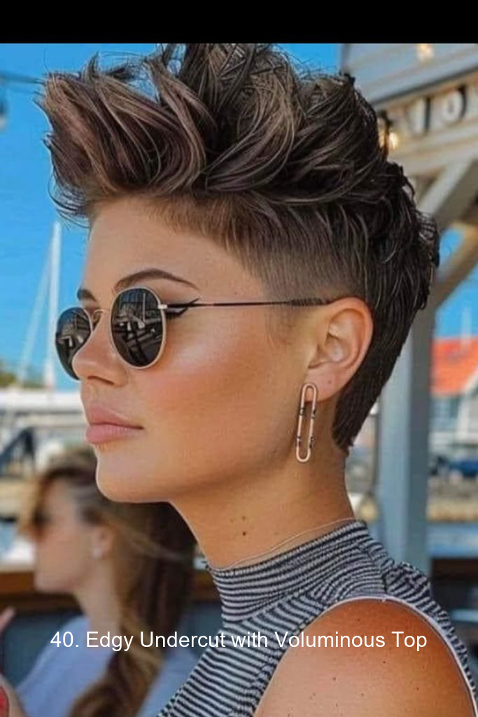 40. Edgy Undercut with Voluminous Top