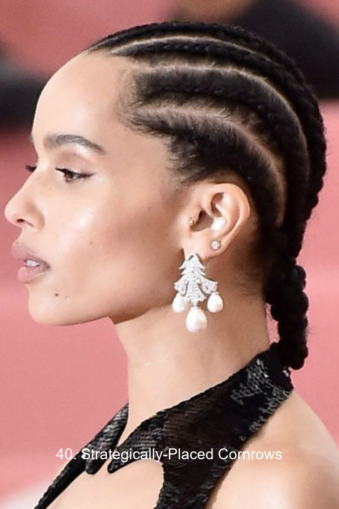 40. Strategically-Placed Cornrows