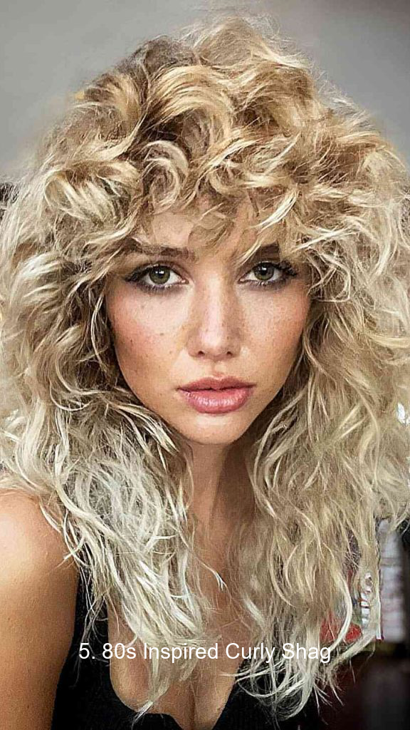 5. 80s Inspired Curly Shag