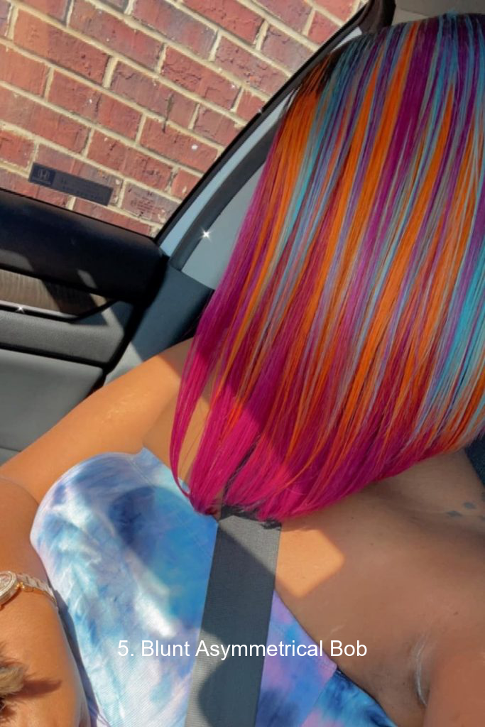 5. Blunt Asymmetrical Bob