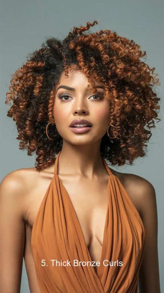 5. Thick Bronze Curls
