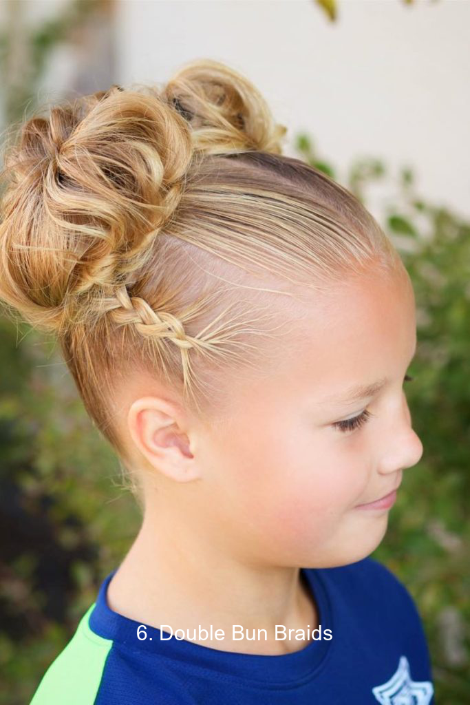 6. Double Bun Braids