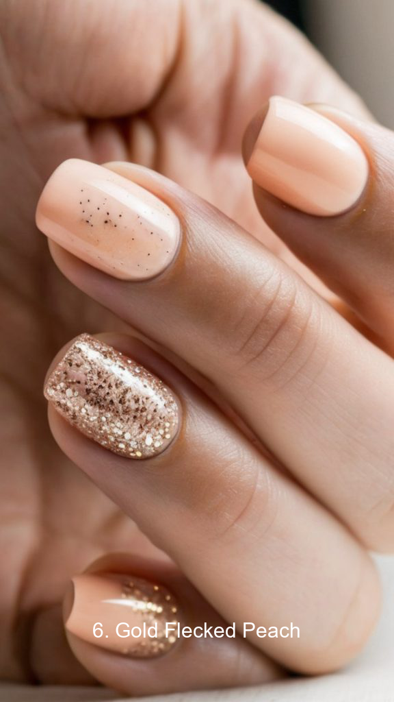 6. Gold Flecked Peach