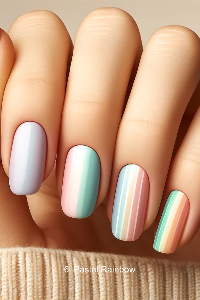 6. Pastel Rainbow