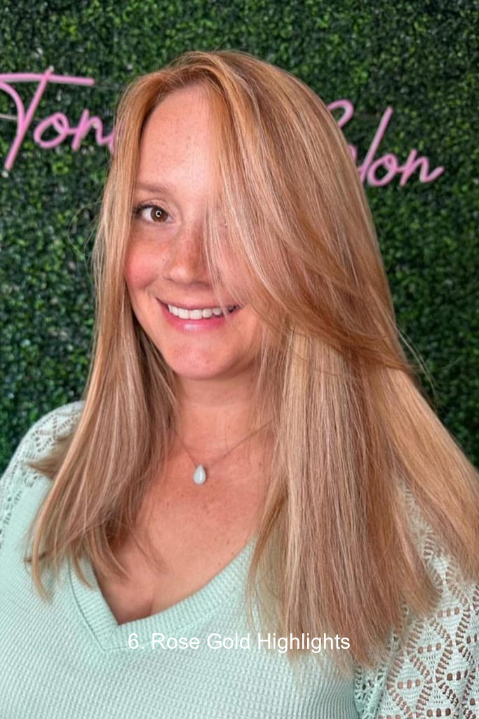 6. Rose Gold Highlights