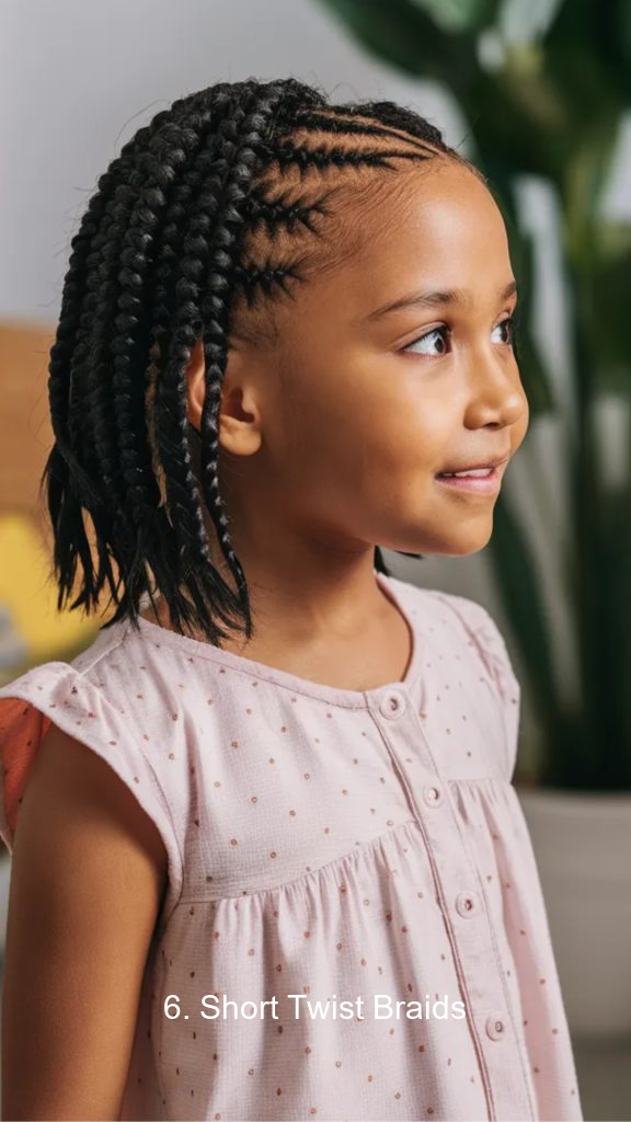 6. Short Twist Braids