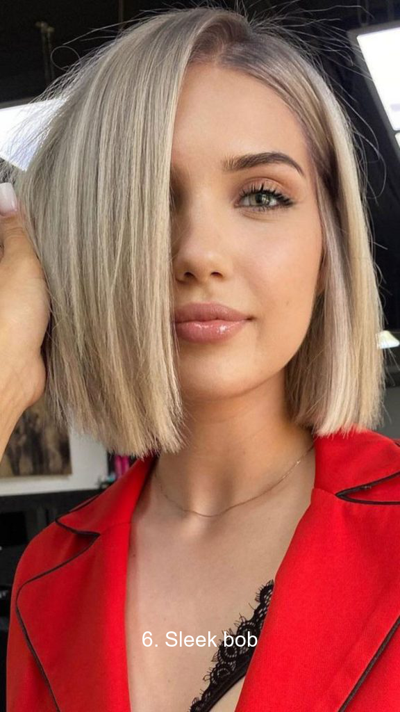 6. Sleek bob