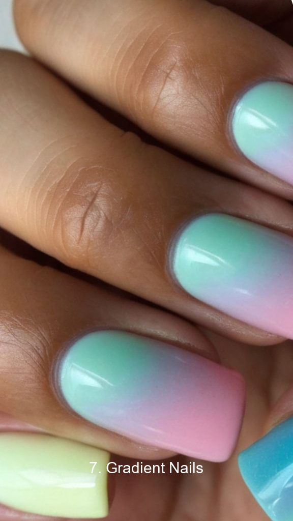 7. Gradient Nails
