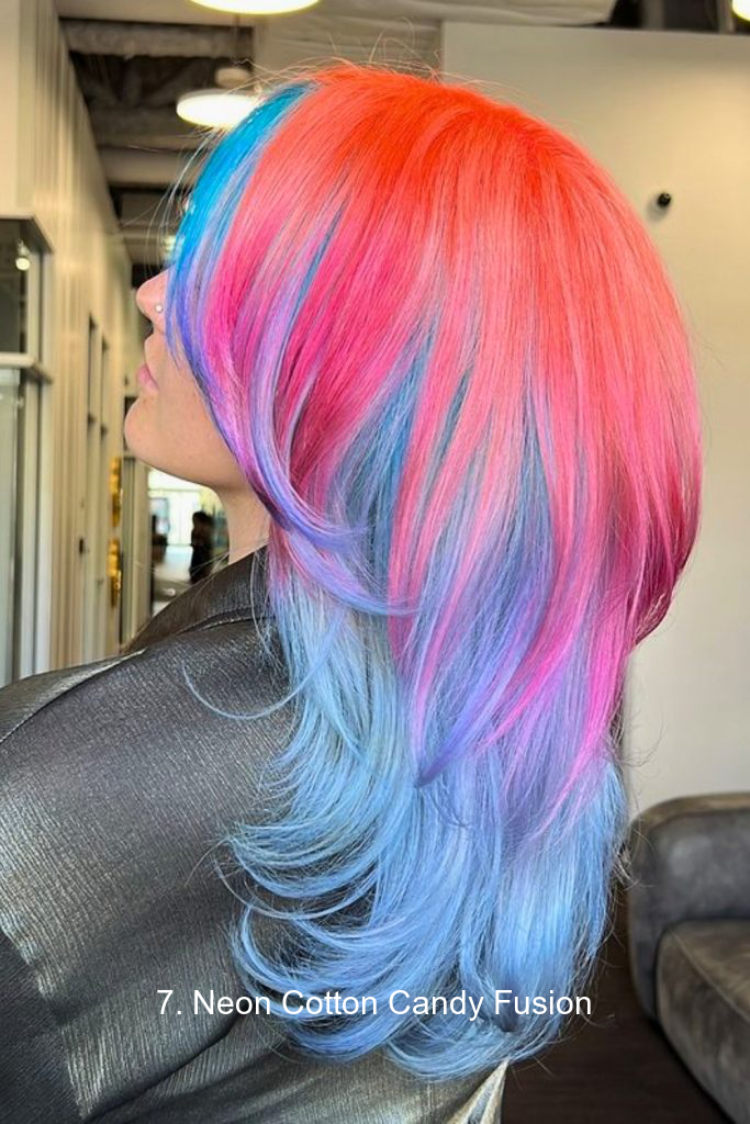 7. Neon Cotton Candy Fusion