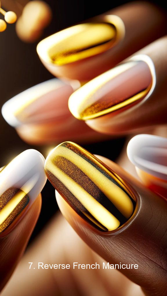 7. Reverse French Manicure